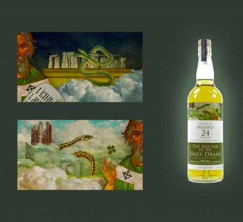 The Nectar Of the Daily Drams - Irish Single Malt Whisky (Label)